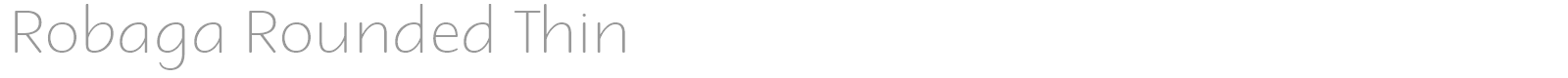 Robaga Rounded font preview